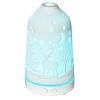 100ml Ultrasonic Aromatherapy Diffuser, Essential Oils Humidifier with Ceramic Cover, 7 Colors LED Lights, Timer, Waterless Auto-off for Home and Offi